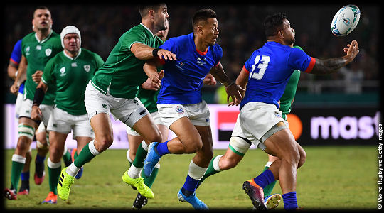 Ireland v Samoa Bouncing ball RWC2019